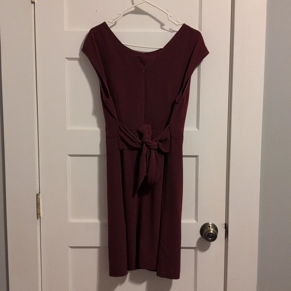 LOFT Burgundy Midi Dress - Picture 6 of 8
